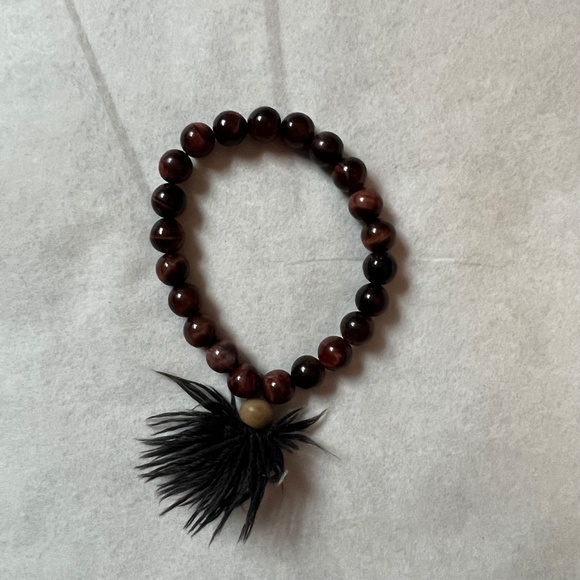 5 bracelet bundle: rose quartz, Tiger's eye, ; new without tags - Picture 5 of 14